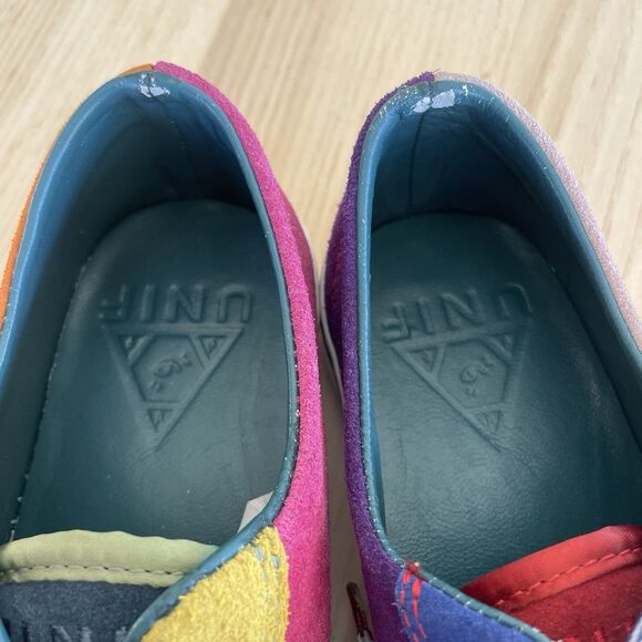 UNIF Colorblock Corbin Leather Sneakers Unisex Men’s 5 Women’s 6.5 Mismatch - Picture 7 of 9